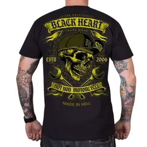 Triko BLACK HEART Satan černá 3XL