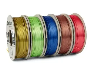 Spectrum 80750 3D filament, PLA Silk, 1,75mm, 5x250g, Zlatý, Bronzový, Zelený, Červený, Modrý (Mix Glorious Gold, Spicy copper, Apple green, Ruby red,