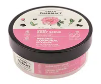 Cukrový tělový peeling s damašskou růží a bambuckým máslem Green Pharmacy Body Scrub - 200 ml