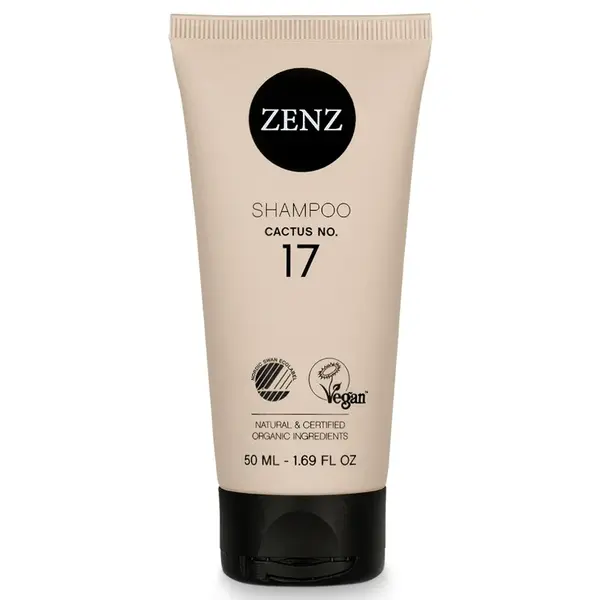 Hydratační a změkčující šampon pro kudrnaté a suché vlasy Zenz Cactus No. 17 - 50 ml + dárek zdarma