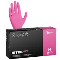 Nitrilové rukavice Espeon Nitril Ideal - 100 ks, růžové, velikost M (100081) + dárek zdarma
