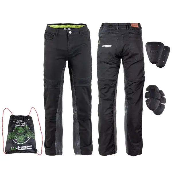 Pánské moto kalhoty W-TEC Raggan černá 5XL