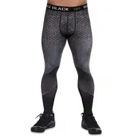Pánské/chlapecké legíny BAS BLACK Hardmen šedá S