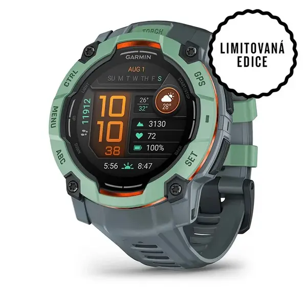 Garmin Instinct 3 50 mm AMOLED, Neotropic s twilight páskem