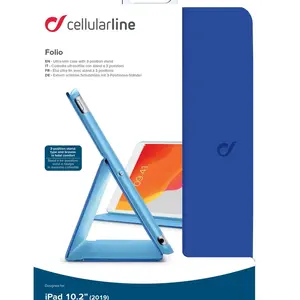 CellularLine FOLIO pouzdro flip pro Apple iPad 10.2" 2019, modré