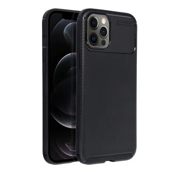 Zadní kryt Case CARBON PREMIUM pro Apple iPhone 12 Pro Max, černá