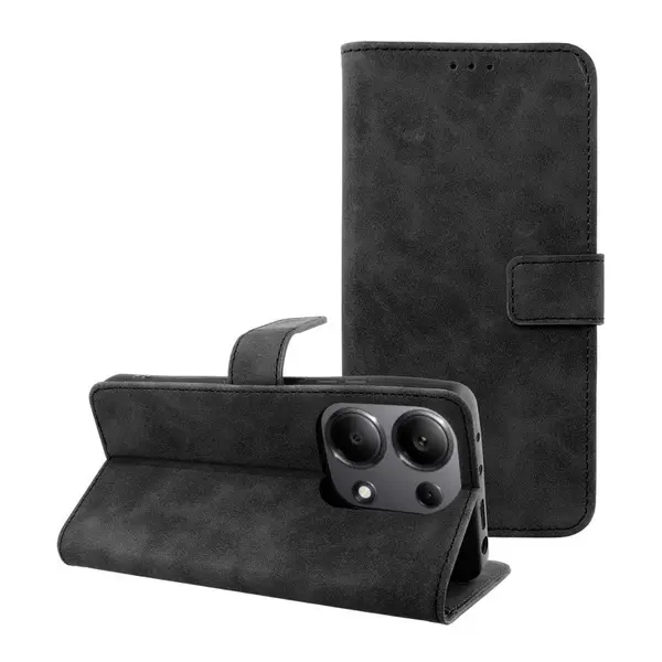 Flipové pouzdro TENDER Book pro Xiaomi Note 13 Pro 4G / POCO M6 Pro 4G, černá