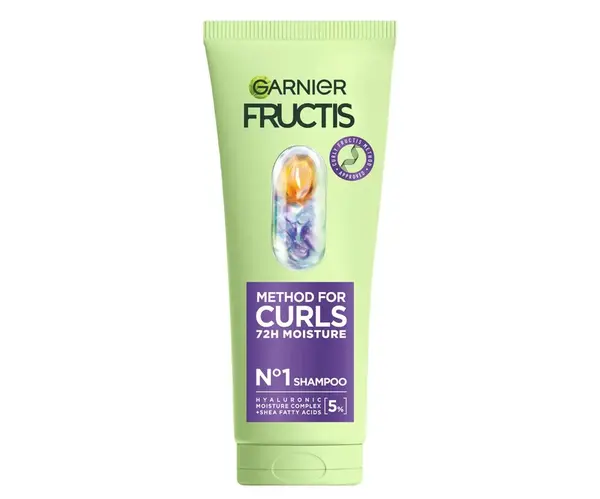 Hydratační šampon pro suché vlnité a kudrnaté vlasy Garnier Fructis Method For Curls N°1 Shampoo - 200 ml + dárek zdarma