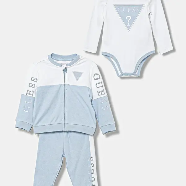 Kojenecká sada Guess 3-pack modrá barva, H4YW00 KA6W4