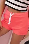 Kesi Dámské šortky z bavlny s tkaničkou neonově růžové