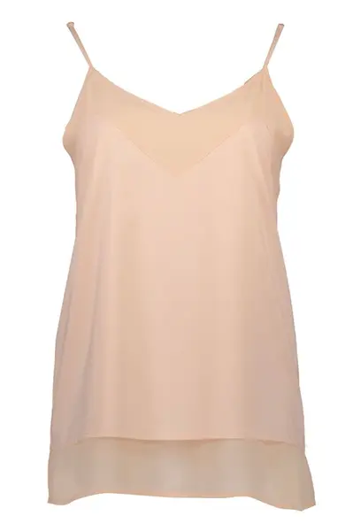 Dámský růžový top na ramínka