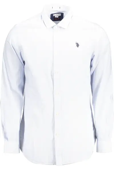 Pánská košile s dlouhým rukávem, světle modrá