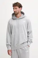 Mikina The North Face Essential pánská, šedá barva, s kapucí, melanžová, NF0A89ESDYX1