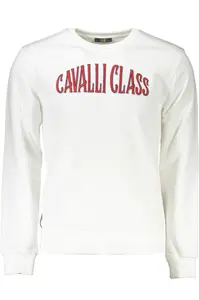 Cavalli Class pánská mikina bílá