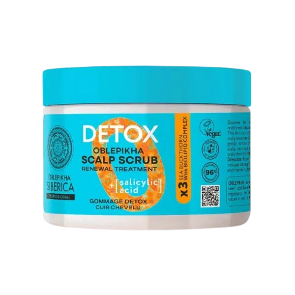NATURA SIBERICA Oblepikha O Detox Detoxikační peeling pro vlasovou pokožku 300 ml