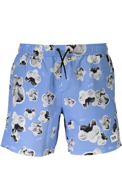 Modré pánské koupací kraťasy Karl Lagerfeld