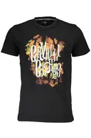 Černé triko Cavalli Class s krátkým rukávem