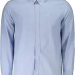Pánská modrá košile s dlouhým rukávem