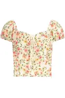 Dámský květinový crop top GUESS