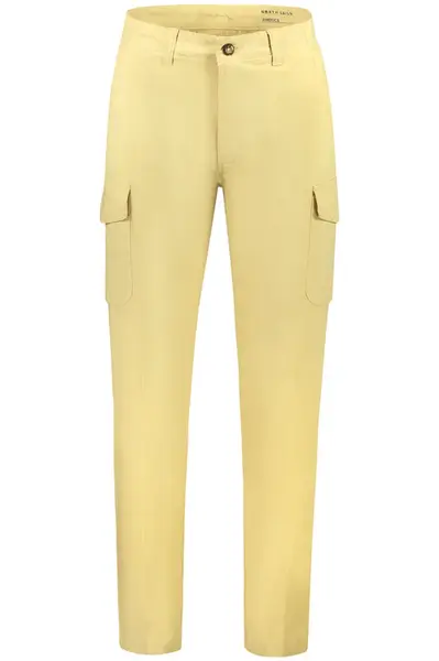 Pánské béžové kapsáčové kalhoty