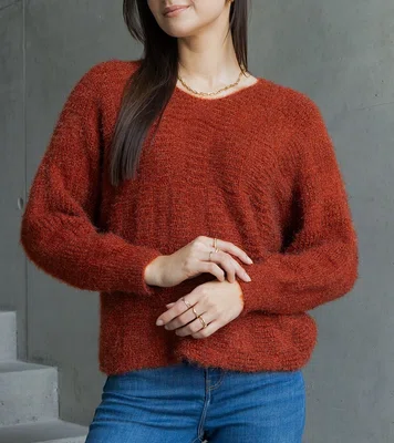 Gemre Red V-neck Sweater Neveri