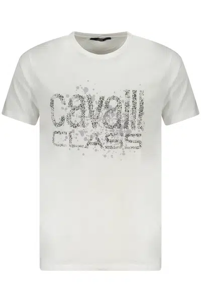 CAVALLI CLASS SHORT SLEEVE T-SHIRT MEN WHITE