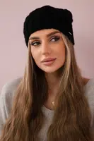 Kesi Čapica s fleece Waleria K307 čierna