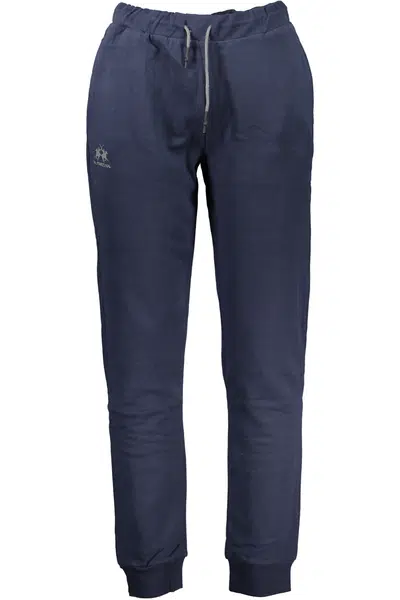 LA MARTINA BLUE MEN'S TROUSERS