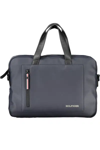 TOMMY HILFIGER BLUE MEN'S BRIEFCASE