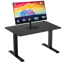 ACGAM JSZ-3 Height-Adjustable Standing Desk Frame (With Desktop) + KTC H32T13 Gaming Monitor 2560*1440