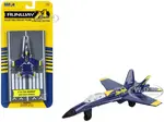 McDonnell Douglas F/A-18A Hornet Fighter Aircraft Blue "United States Navy Blue Angels 2" with Runway Section Diecast Model Airplane by Runway24