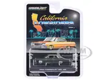1964 Chevrolet Bel Air Dark Gray Metallic and Silver Metallic "California Lowriders" Series 6 1/64 Diecast Model Car by Greenlight