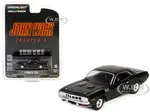 Plymouth Barracuda Black "John Wick Chapter 4" (2023) Movie "Hollywood Series" Release 41 1/64 Diecast Model Car by Greenlight