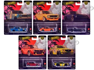 "Japan Historics 4" 5 piece Set "Car Culture" 2024 Series B Diecast Model Cars by Hot Wheels