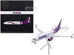 Boeing 737 MAX 8 Commercial Aircraft "Bonza Aviation" (VH-UJK) White with Purple Tail "Gemini 200" Series 1/200 Diecast Model Airplane by GeminiJets