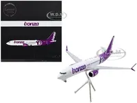 Boeing 737 MAX 8 Commercial Aircraft "Bonza Aviation" (VH-UJK) White with Purple Tail "Gemini 200" Series 1/200 Diecast Model Airplane by GeminiJets