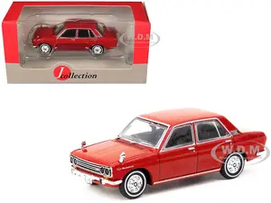 Datsun Bluebird 1600SSS (P510) RHD (Right Hand Drive) Red "J Collection" Series 1/64 Diecast Model by Tarmac Works