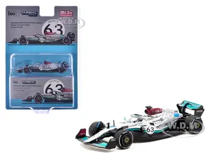 Mercedes-AMG F1 W13 E Performance 63 George Russell Formula One F1 "Belgian GP" (2022) "Global64" Series 1/64 Diecast Model Car by Tarmac Works