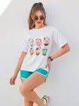 Resti Women's sports set with t-shirt and shorts Kitty Cat