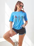 Resti Women's sports set with a t-shirt and shorts Ice Cream