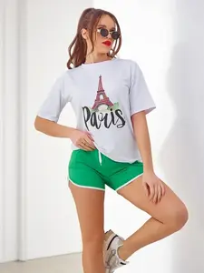 Resti Women's sports set with t-shirt and shorts Paris