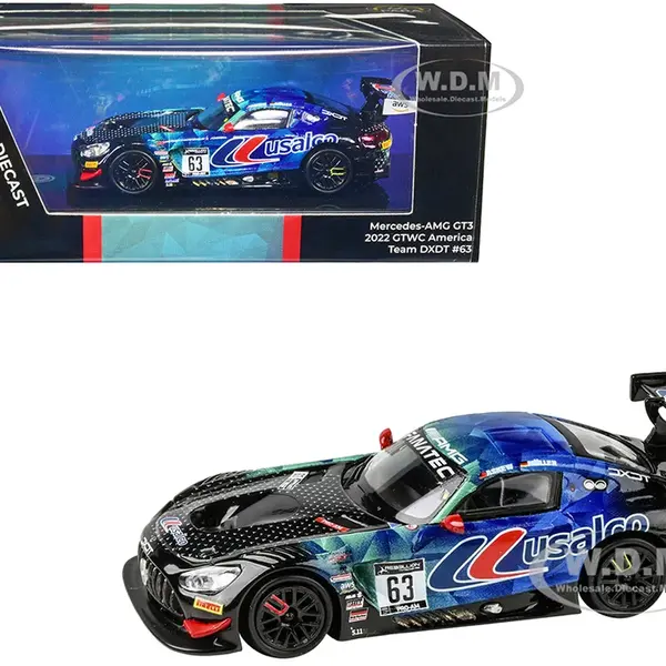 Mercedes-AMG GT3 Evo 63 David Askew - Dirk Muller "Team DXDT" GT World Challenge America (2022) 1/64 Diecast Model Car by Paragon Models