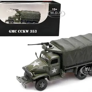 GMC CCKW 353 Truck With Mounted Gun Olive Drab "4148174-S" US Army World War II 1/72 Diecast Model by Legion