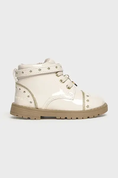 Dětské polobotky Mayoral béžová barva, 42565