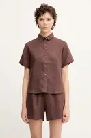 Lněná košile Samsoe Samsoe MINA