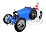 Bugatti T35 30 Grand Prix Bright Blue Livery with a Female Racer Figurine Limited Edition to 600 pieces Worldwide 1/18 Diecast Model Car by CMC