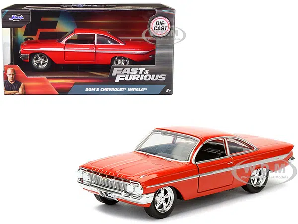 Doms Chevrolet Impala Red Fast & Furious F8 "The Fate of the Furious" Movie 1/32 Diecast Model Car by Jada
