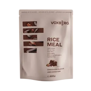 VOXBERG Protein Rice Meal Čokoláda kakaové nibsy 600 g