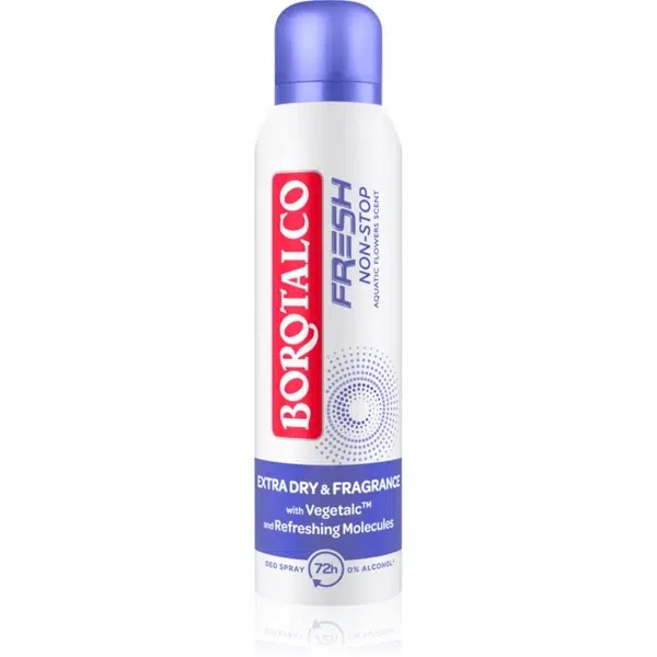 Borotalco Non-Stop Fresh Aquatic Flowers dezodorant v spreji 72h 150 ml