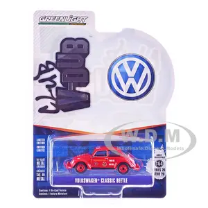 Volkswagen Classic Beetle "Corpo de Bombeiros da Policia Militar" Red "Club Vee-Dub" Series 20 1/64 Diecast Model Car by Greenlight